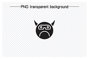 Bored and Moody Devil Emojis, a Solid Icon by Designfour (Thumbnail 6 of 7)