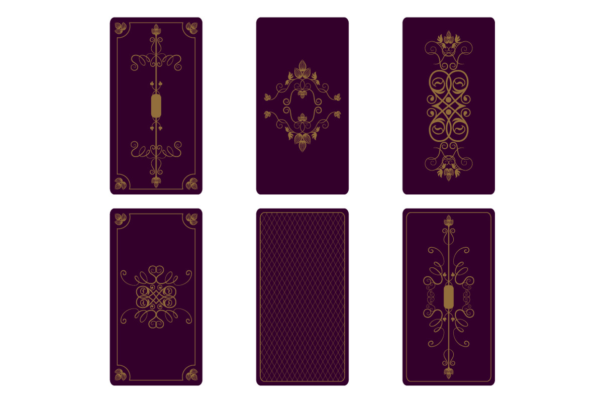 Vector ornament for Tarot cards