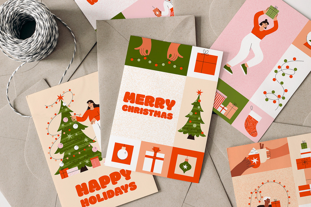 Christmas Party People Illustrations, an Object Graphic by ArtFM (Photo 6 of 13)