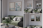Double vertical frame mockup - 50x70, a Household Mockup by Hunny Badger (Thumbnail 1 of 6)