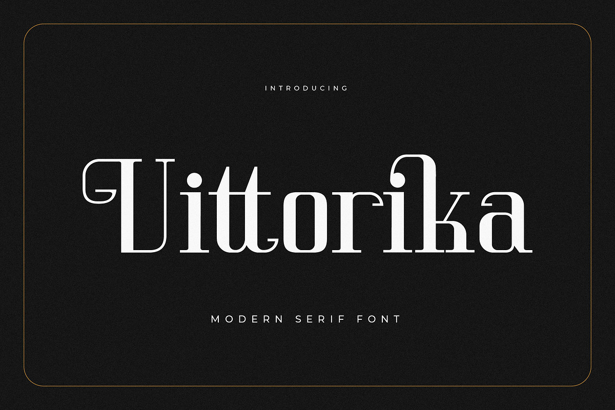 Vittorika Modern Serif Font, a Serif Font by Letterena Studios (Photo 1 of 15)