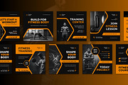 Fitness Training Instagram Post, a Social Media Template by CavenArt (Thumbnail 5 of 5)