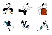 Crazy Dancers Vector Illustrations, a Person Illustration by Mariia Kovalchuk (Thumbnail 5 of 6)