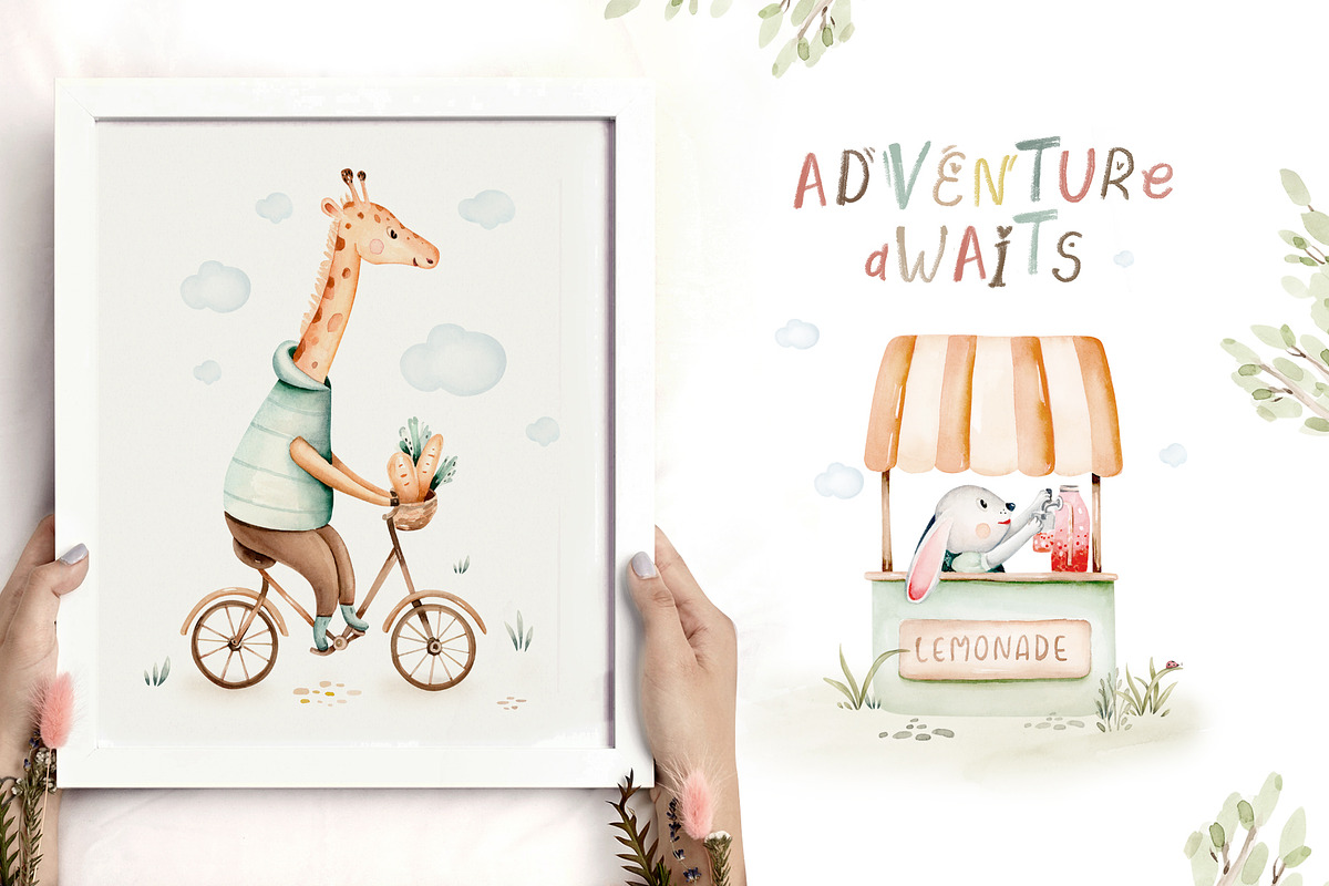 Adventure awaits. Animal city set, an Animal Illustration by Peace ART (Photo 8 of 11)