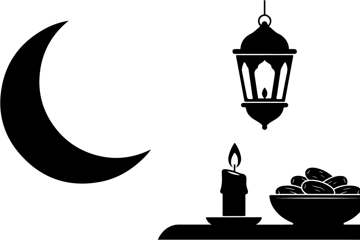 50 Ramadan Iftar Silhouette Bundle, an Illustration by Gfx_Store (Photo 2 of 49)