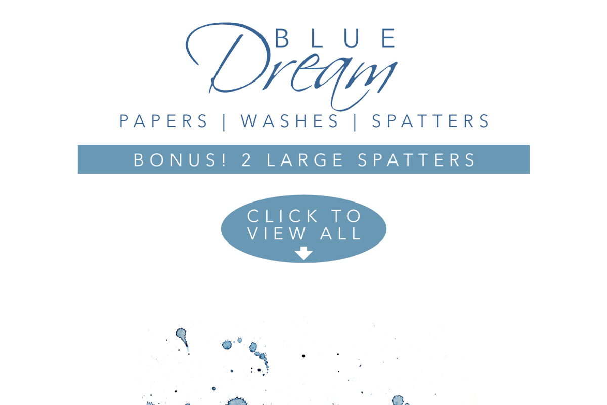 Blue Watercolor Washes+Papers, an Illustration by Feather Grace Designs (Photo 5 of 7)