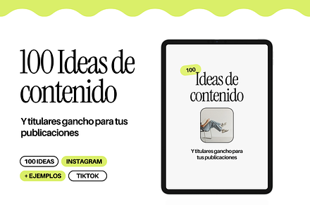 Ebook - 100 Ideas de contenido