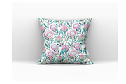 Protea flowers watercolor pattern, a Pattern Graphic by Robusta (Thumbnail 4 of 5)