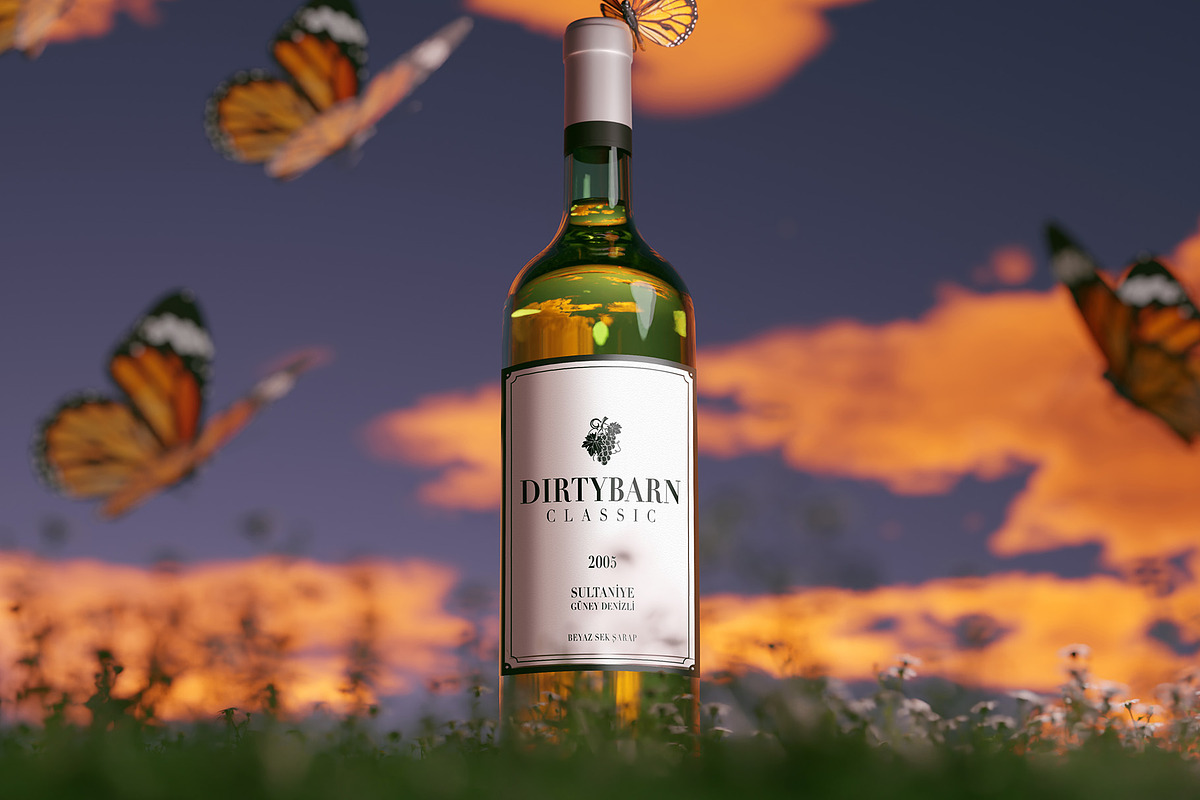Wine Bottle Mockup, a Product Mockup by Dirtybarn (Photo 7 of 7)