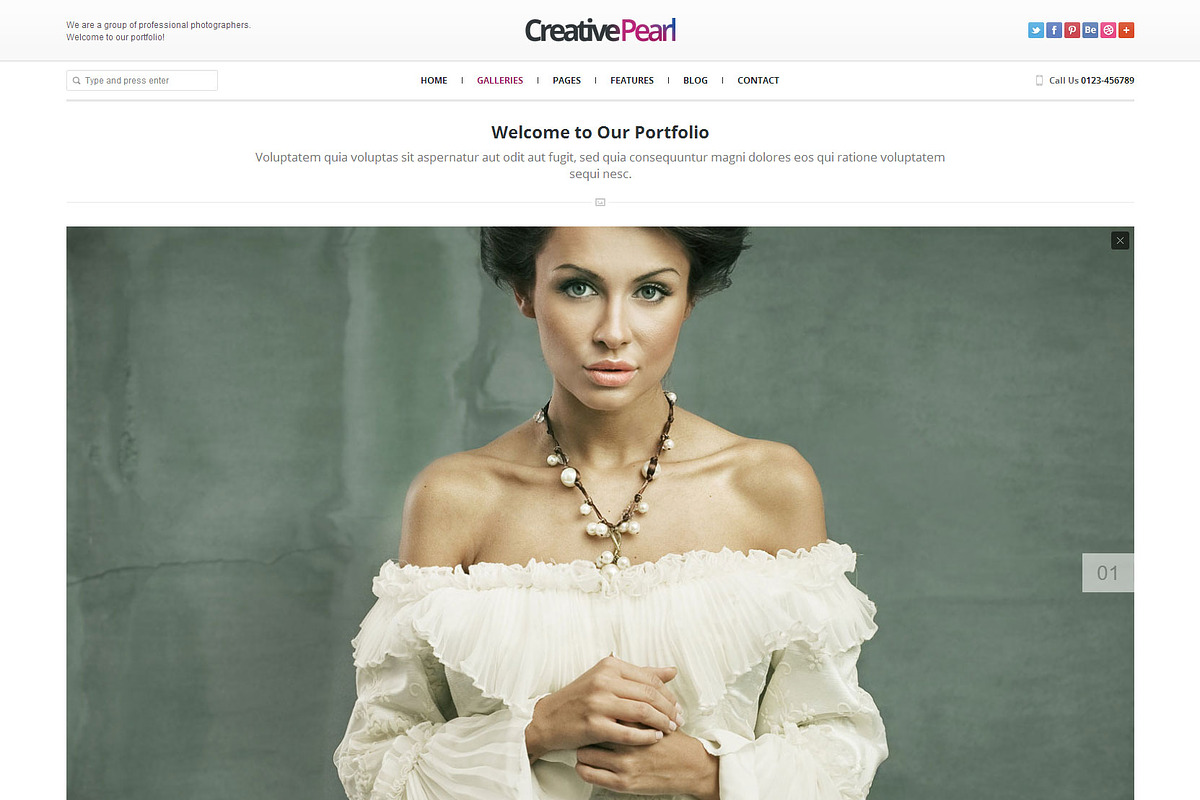 CreativePearl Photography Responsive, a Websites & App Template by weblion (Photo 4 of 16)