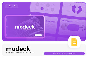 Modeck – Pitch Deck Google Slides, a Presentation Template by Ermedia Studio