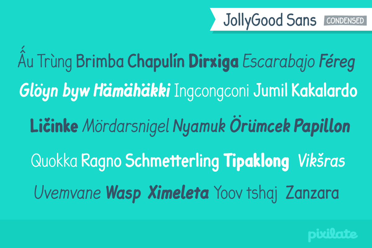 JollyGood Sans Condensed Complete preview 7