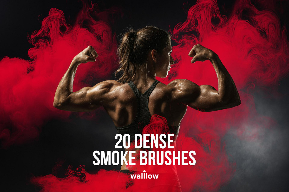Dense Smoke photoshop brush set, a Brush Add-On by Walllow Creatives (Photo 1 of 4)