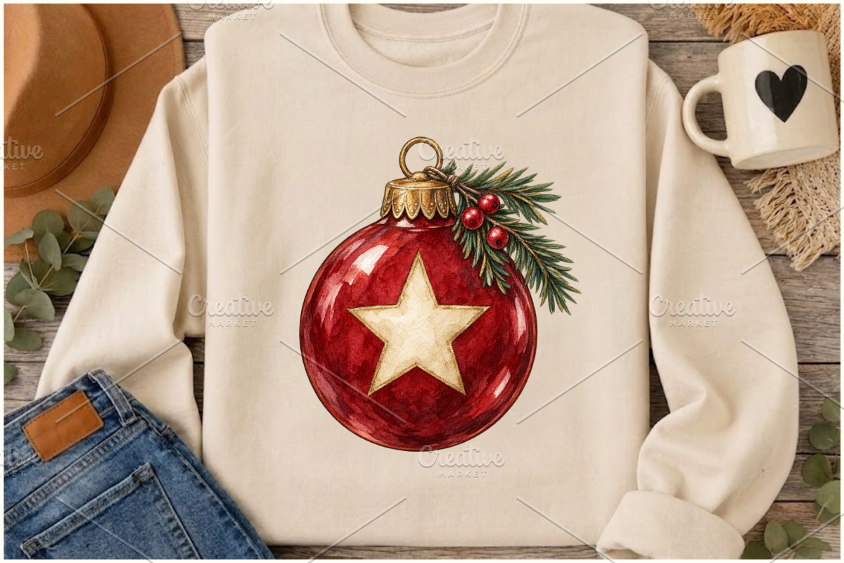 Cute Christmas Decor Cliparts Vol-2, a Seasonal Illustration by Ink Gallery (Photo 6 of 9)