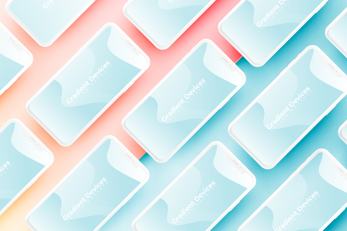 Realistic & Colorful Vector Devices, an iPhone Mockup by AndrewPixel (Photo 7 of 7)