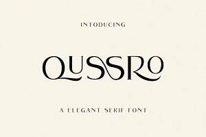 Qussro - Elegant Serif Font