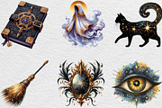 Creepy Black and Gold Halloween, an Illustration by Black Bird Studio (Thumbnail 5 of 6)