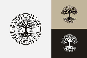 Tree of Life Oak Banyan Maple logo, a Branding & Logo Template by funpixel