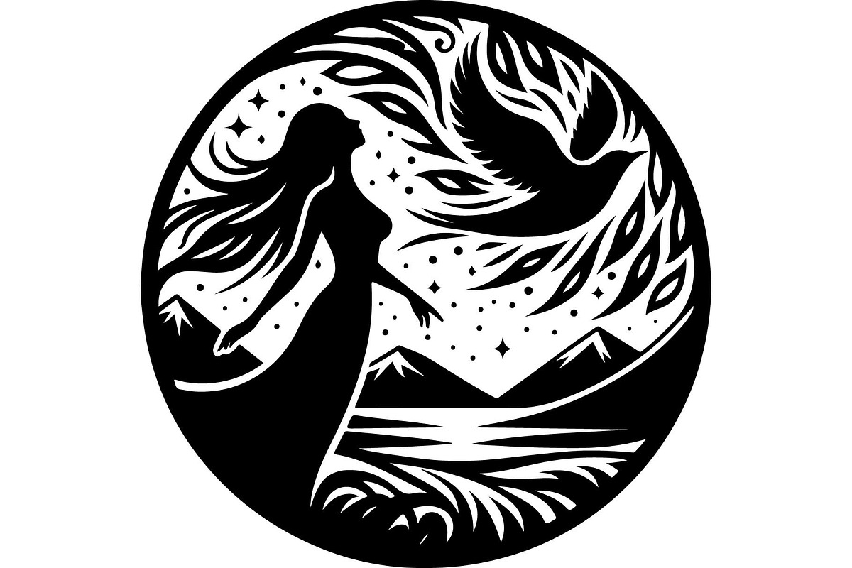 Black Nature & Wildlife Art Bundle, an Object Graphic by Designer_Momina (Photo 13 of 13)