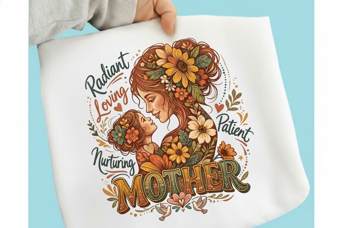 Retro Vintage Floral Mother's Day, an Illustration by designcity5 (Photo 3 of 4)