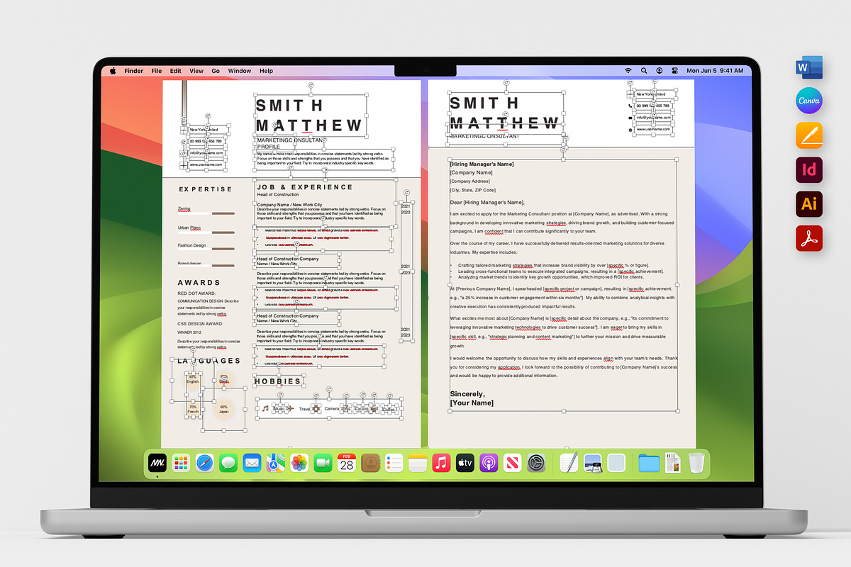 USA Job Market Resume Template, a Resume Template by Nur Designer (Photo 4 of 4)