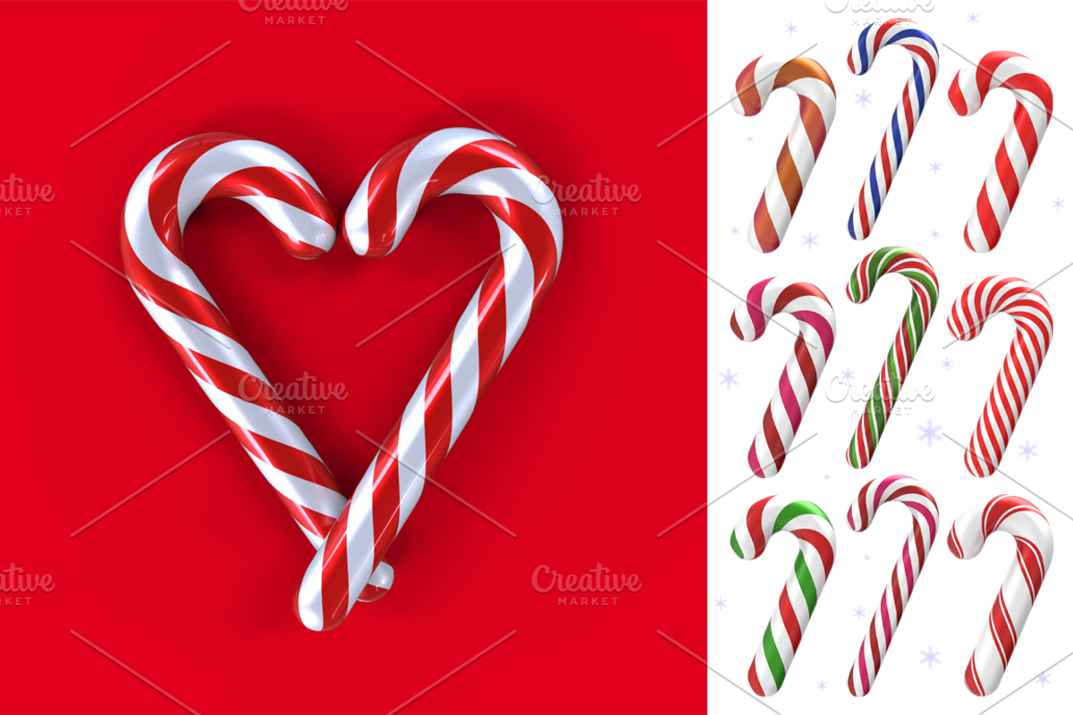 Christmas Ornaments and Items - 3D, a Graphic by pixaroma (Photo 3 of 5)