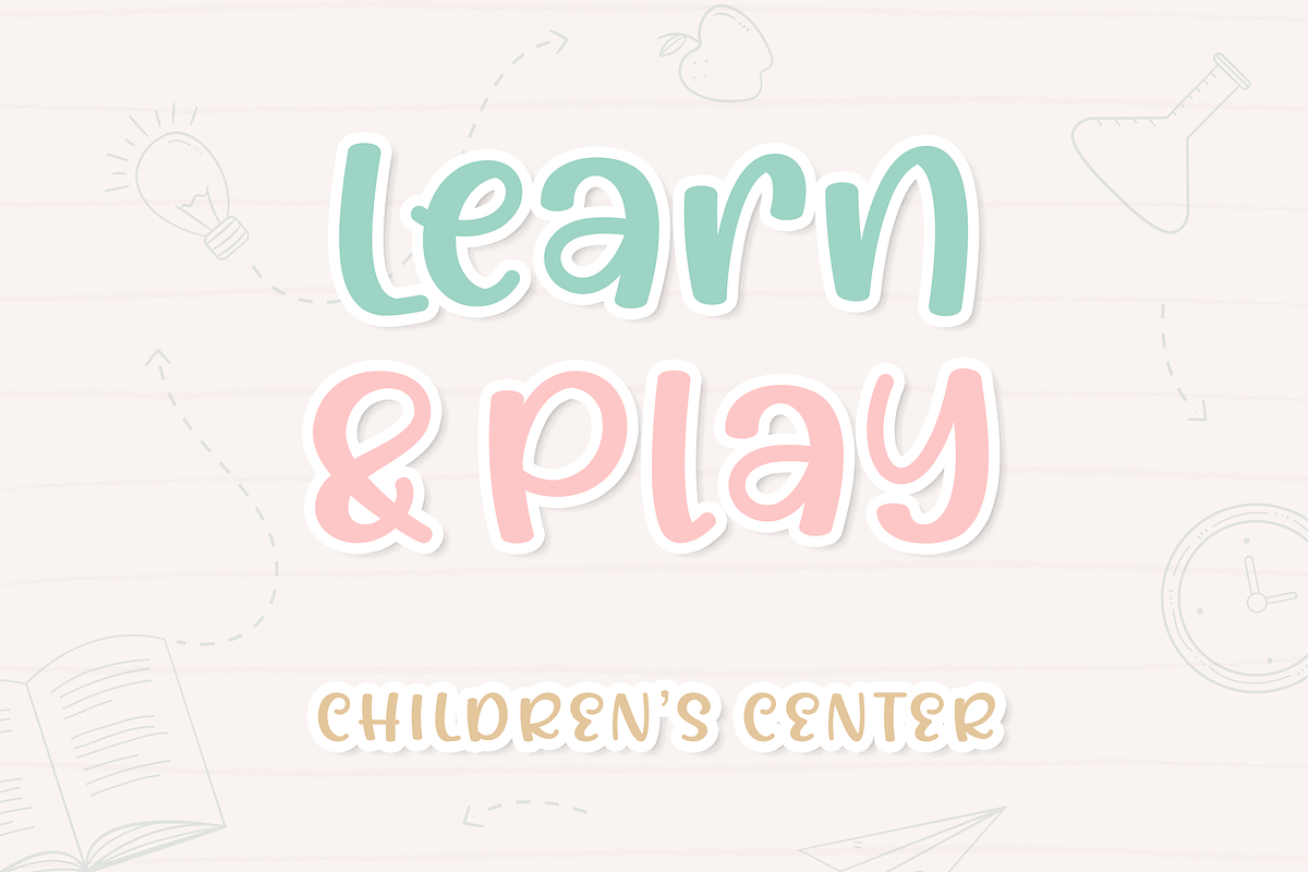Play in Bright - Quirky Handwritten, a Handwritten Font by Namara Creative Studio (Photo 2 of 7)