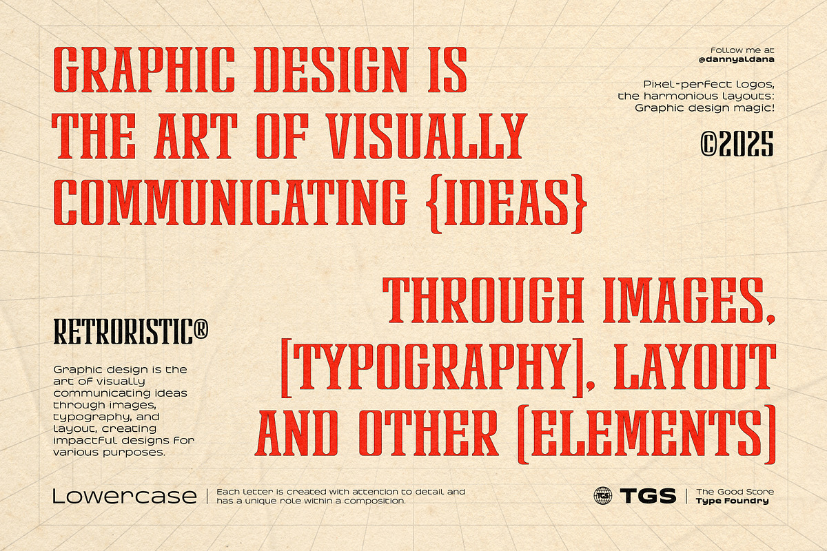 Retroristic Typeface, a Serif Font by The Good Store (Photo 9 of 11)