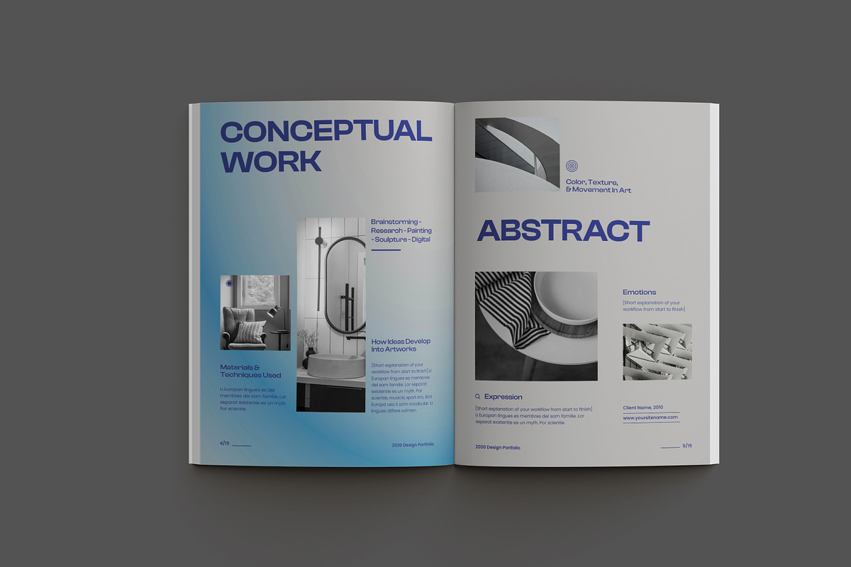 Clean Gradient Portfolio preview 4