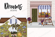 Flower Market Clipart | Spring House, a Decorative Illustration by GlamArtZhanna (Thumbnail 3 of 3)