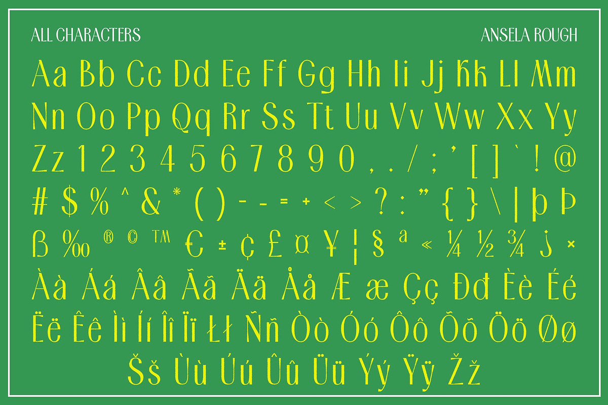 Ansela Rough, a Sans Serif Font by Craft Supply Co. (Photo 8 of 8)