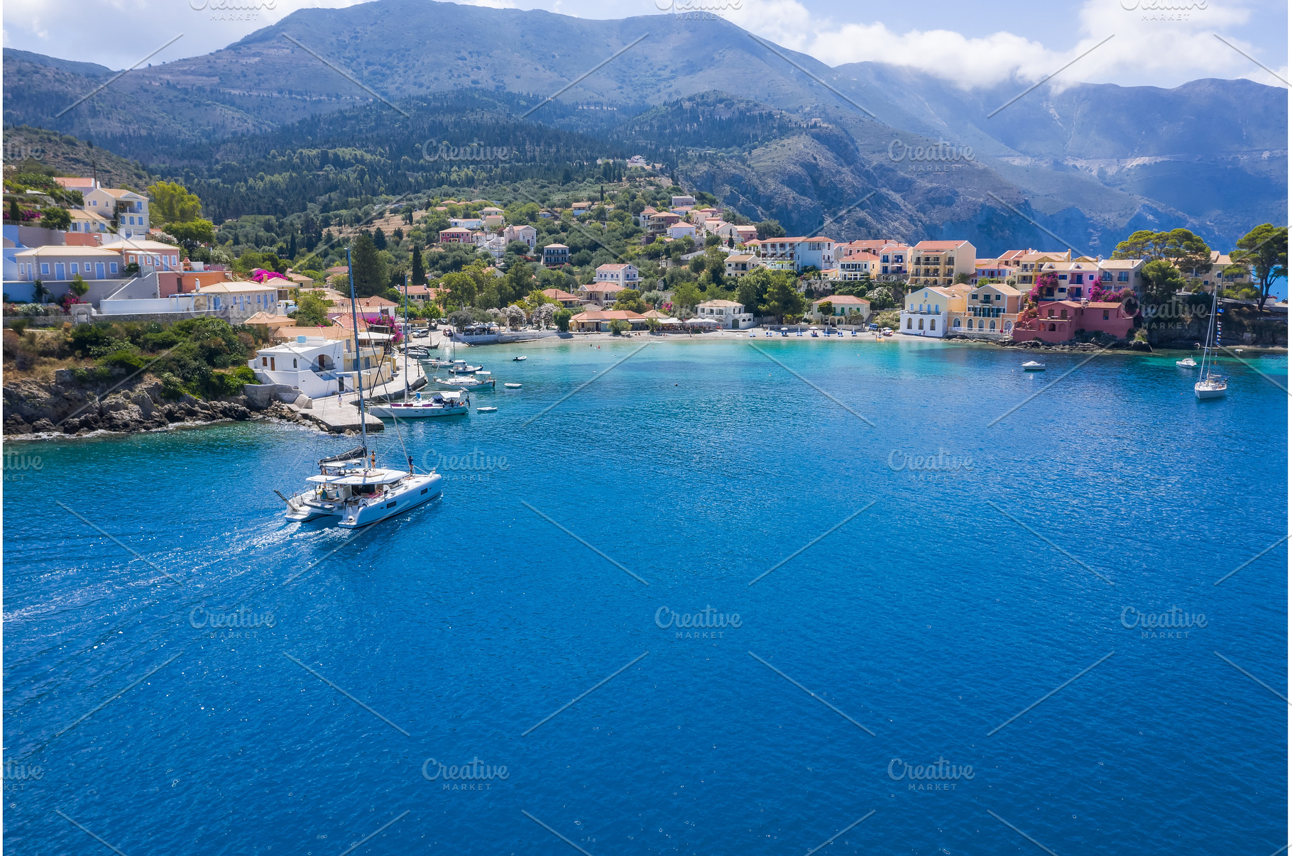 Assos picturesque fishing village, an Architecture Photo by Igor Tichonow