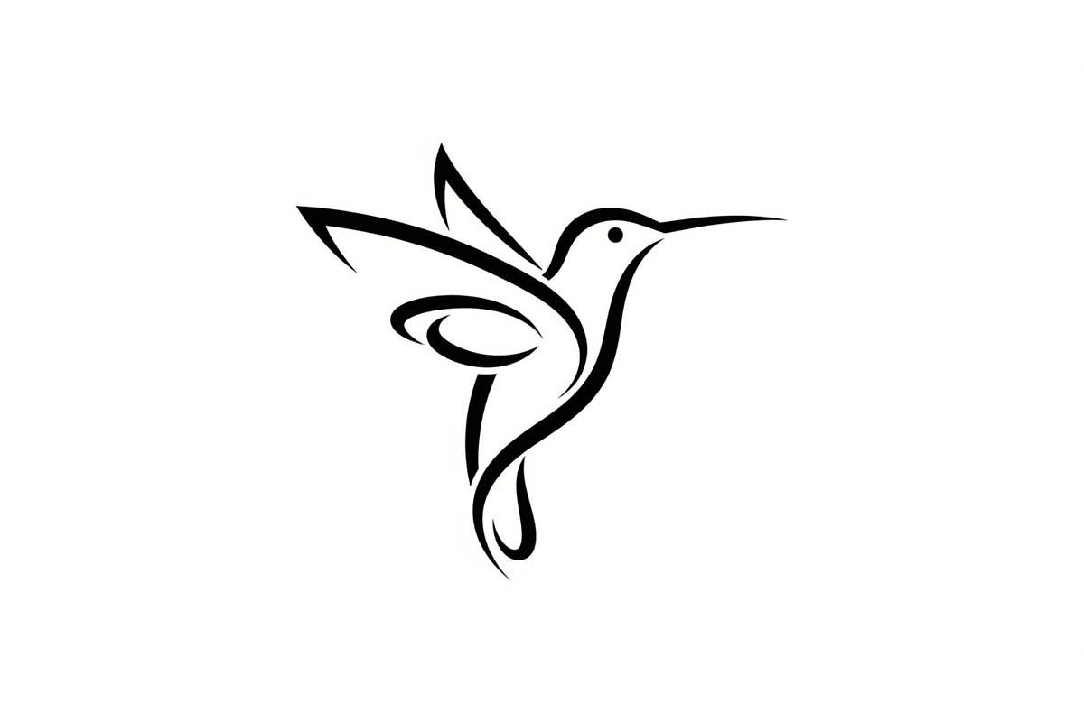 Hummingbird Line Art SVG Bundle, an Illustration by yasushie (Photo 21 of 31)