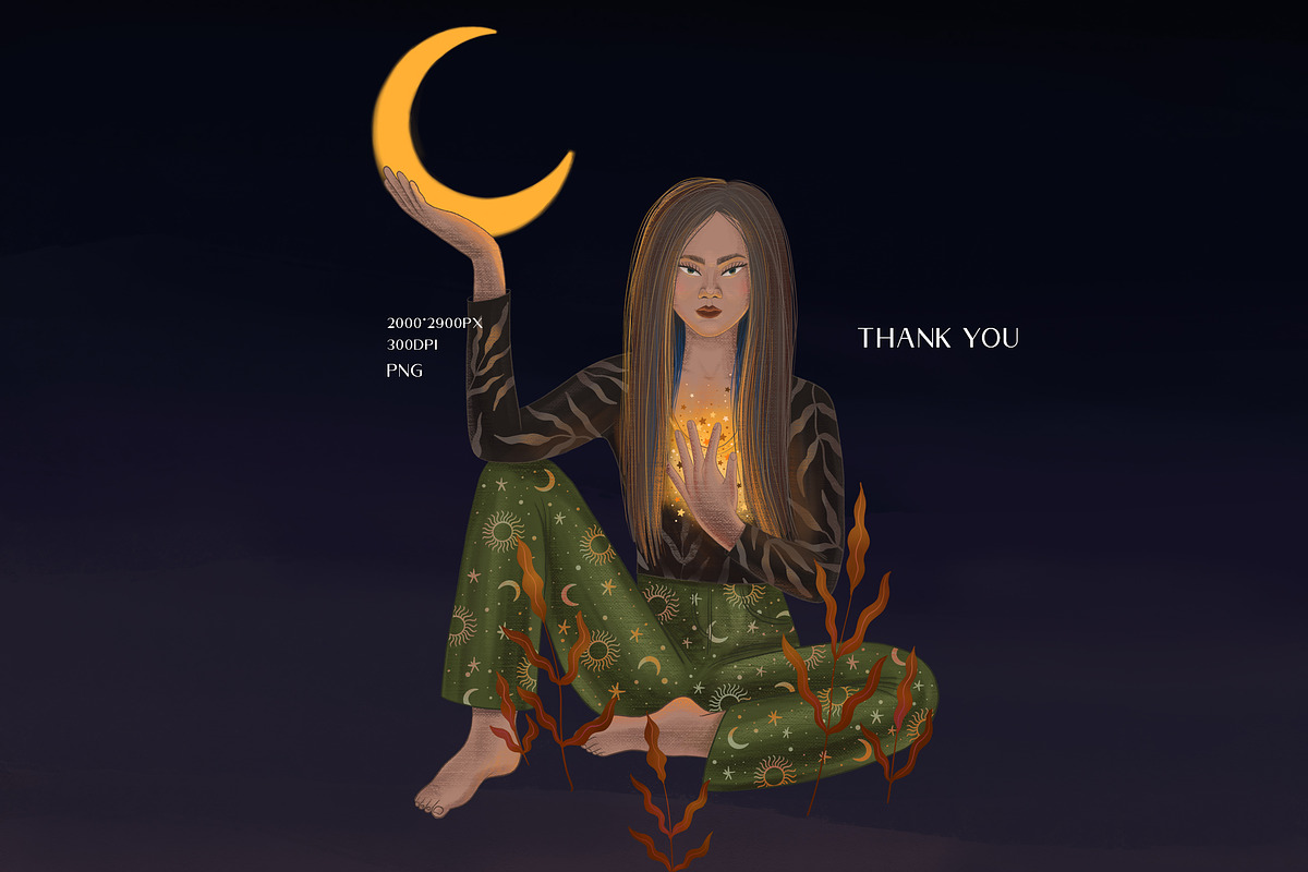 LUNALOGIA. Cosmic goddesses, a Person Illustration by Chikovnaya (Photo 14 of 14)
