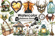 Halloween Forest Nymph Fray Clipart, an Illustration by Black Bird Studio (Thumbnail 1 of 6)