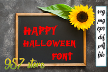 halloween spider font