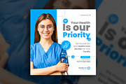 Healthcare medical social media post, a Social Media Template by Tanmoy Topu (Thumbnail 9 of 11)