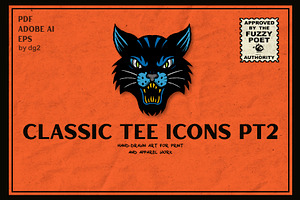 5 Classic Tee Hand-drawn Icons PT2