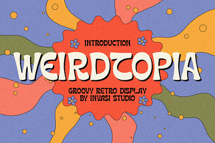 Weirdtopia - Groovy Retro, a Sans Serif Font by Invasi Studio