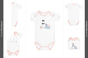 20x Baby Onesies BUNDLE Mock-up Sets, a Books & Magazine Mockup by BlackMocca (Thumbnail 2 of 28)