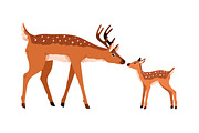 Cute deer childish cartoon set, an Animal Illustration by Good Studio (Thumbnail 4 of 7)