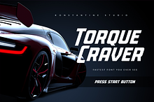 Torque Craver - Fast Racing Fonts