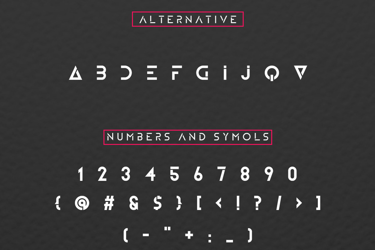ZELDA Typefamily preview 2