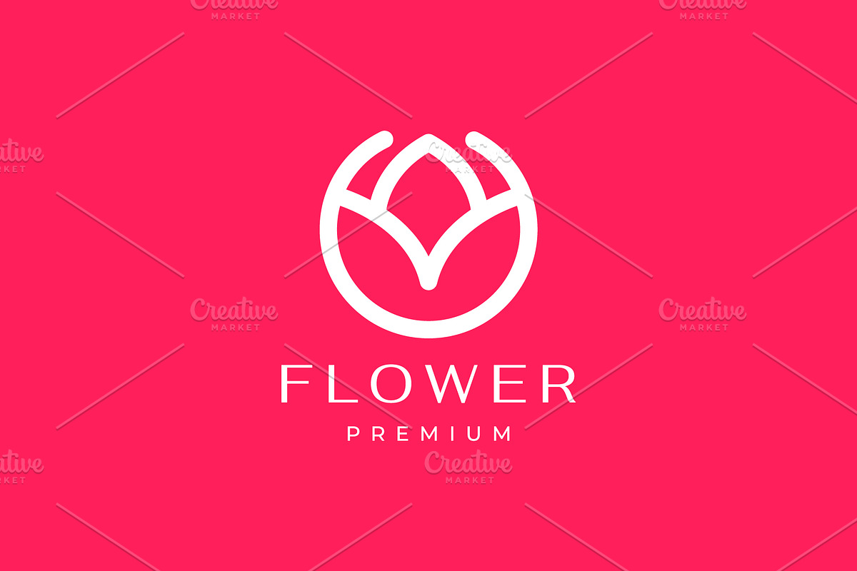 flower buds plant feminine  logo, a Branding & Logo Template by devastd