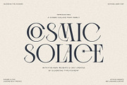 Cosmic Solace - Ligature Typeface, a Serif Font by SilverStag Type Foundry (Thumbnail 1 of 30)