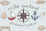 Rustic Nautical Illustrations, an Illustration by Kellie Jayne Studio (Thumbnail 1 of 6)