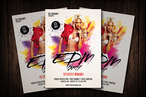EDM Party Flyer Template