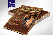 Country Music Night Flyer Template, a Flyer Template by Four C Graphic (Thumbnail 1 of 10)