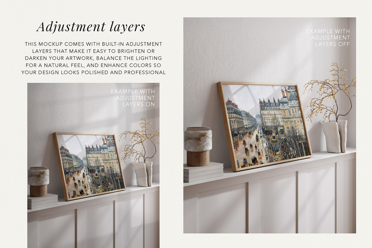 Horizontal Minimalistic Frame Mockup, a Mockup by Paper Flowers Studio (Photo 3 of 5)
