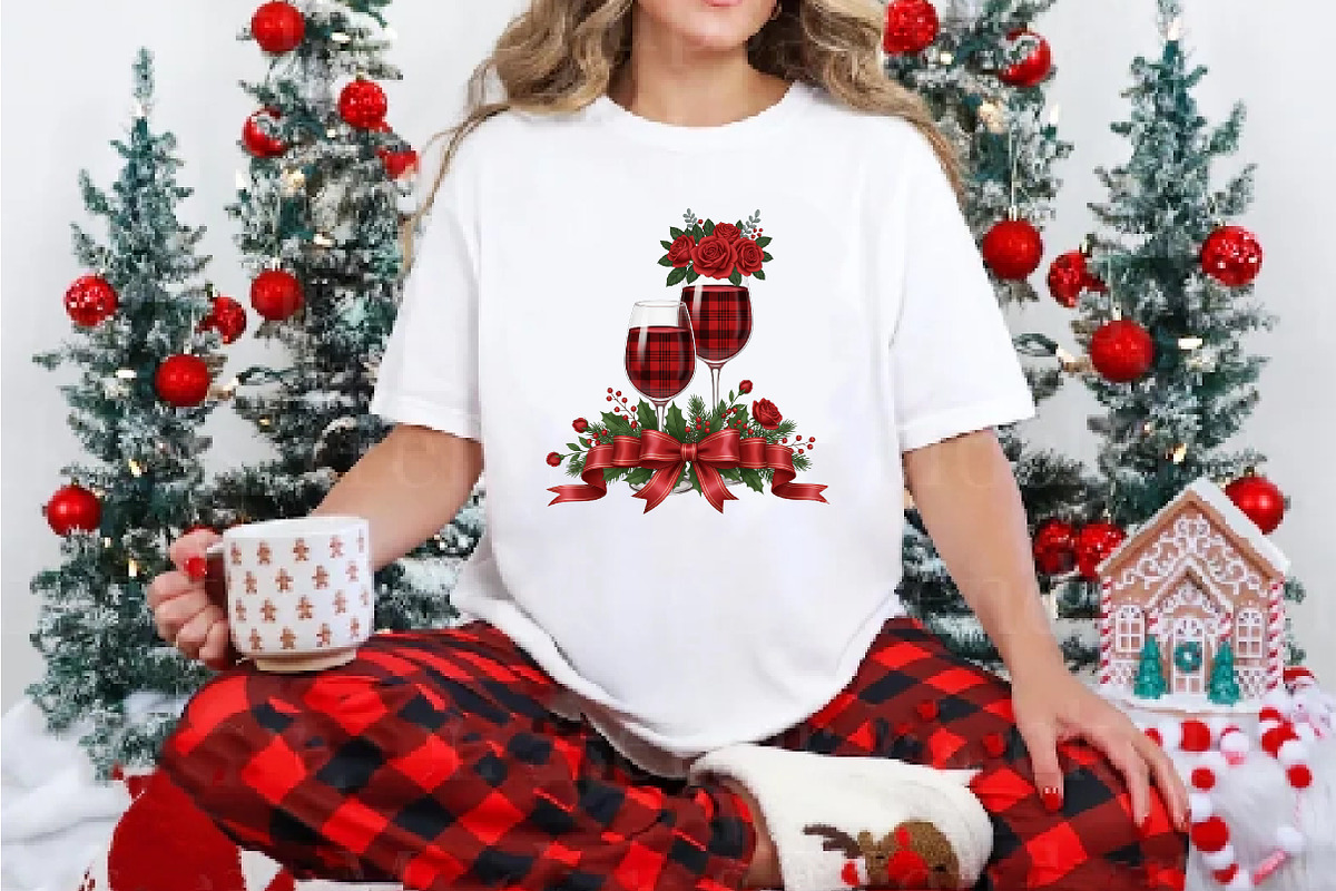 Christmas Wine Glass PNG, an Illustration by DreamArtGraphic (Photo 5 of 5)
